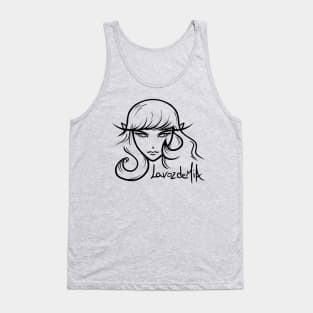 LavozdeMIA lineart negro Tank Top